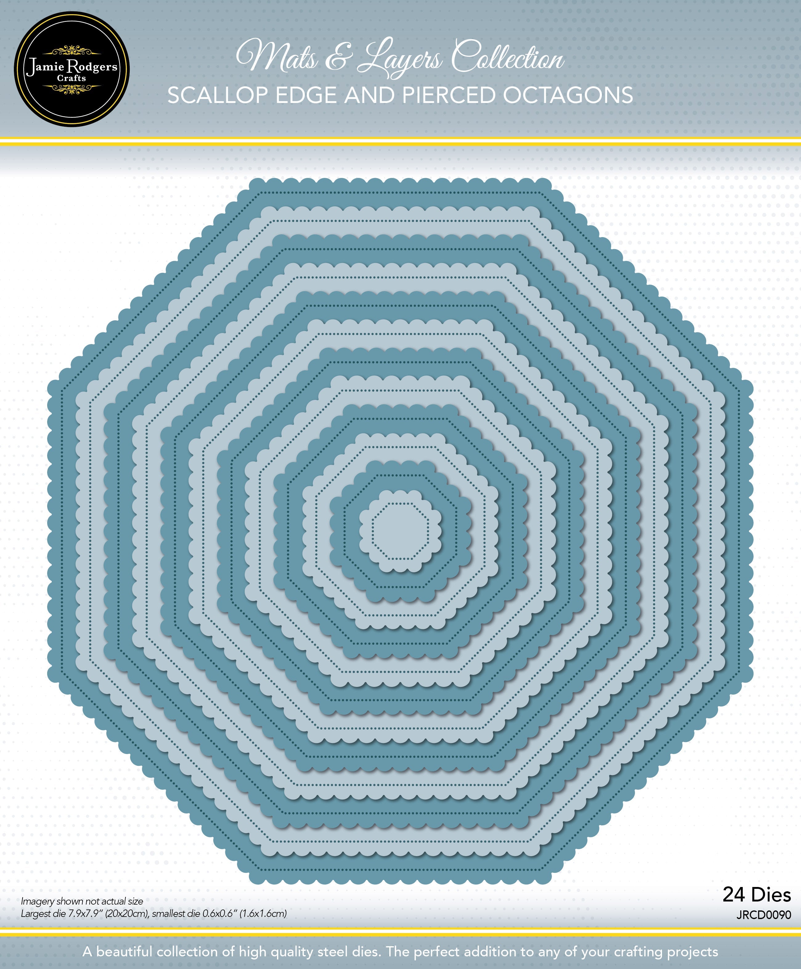 Jamie Rodgers Crafts Scallop Edge and Pierced Octagons Die Set