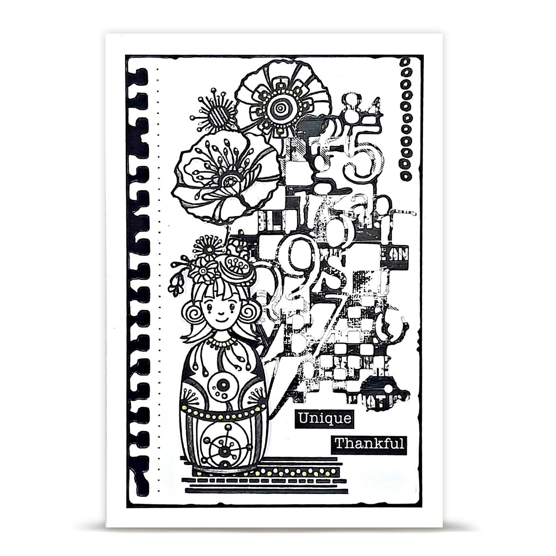 AALL and Create - A6 - Stamp Set - Funny Coquelicots