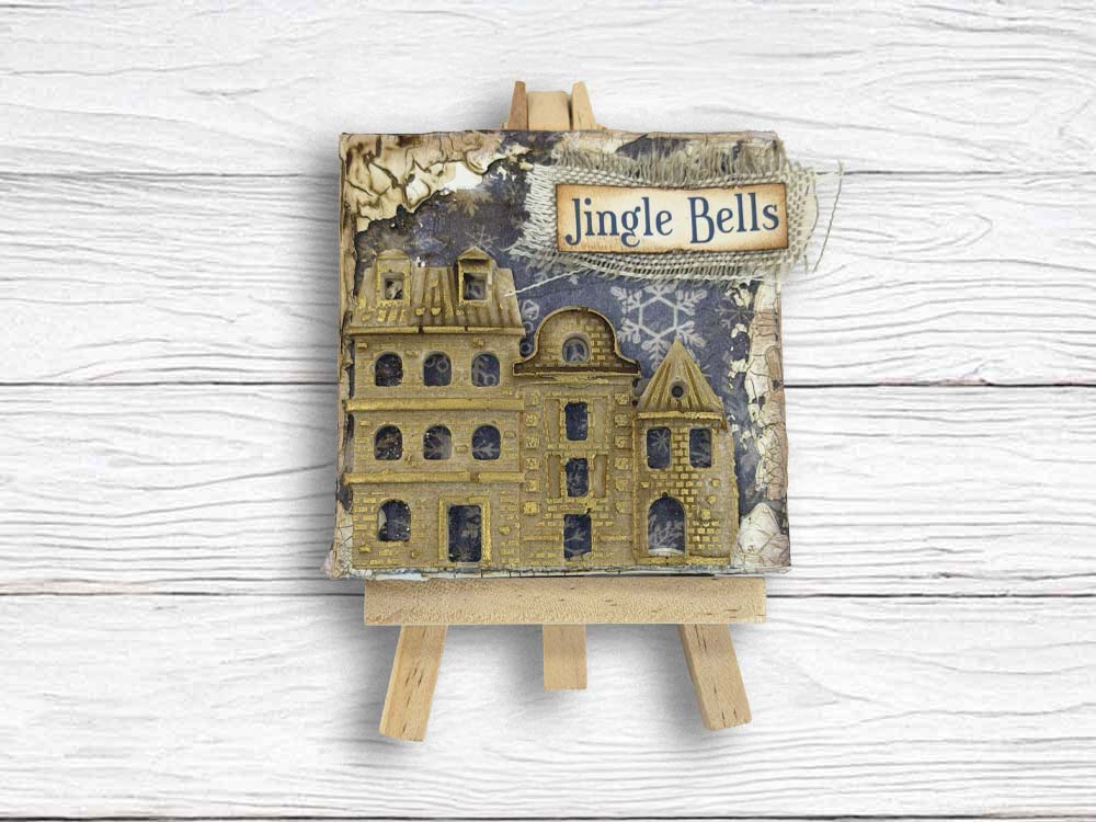 Silicon Mould Designs A5 For Art And Craft - Christmas Village