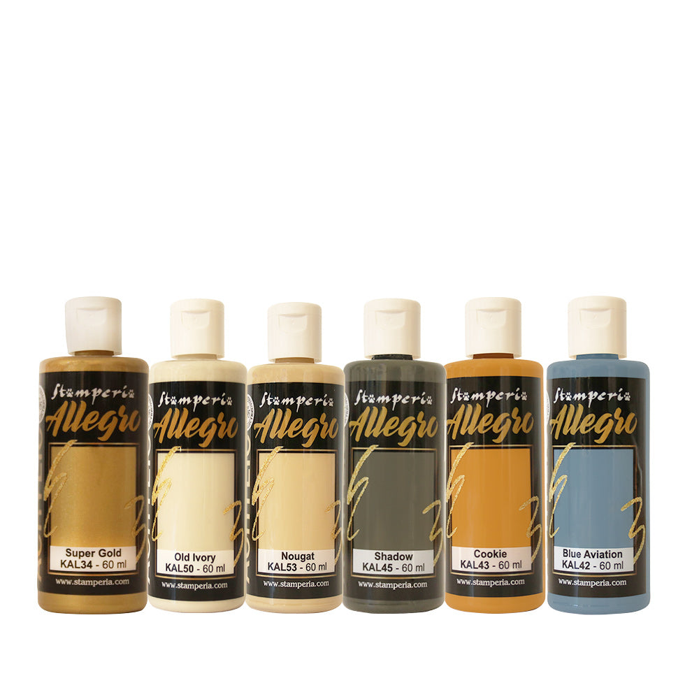 Allegro Selection For Art And Craft 6 Colours - White Christmas