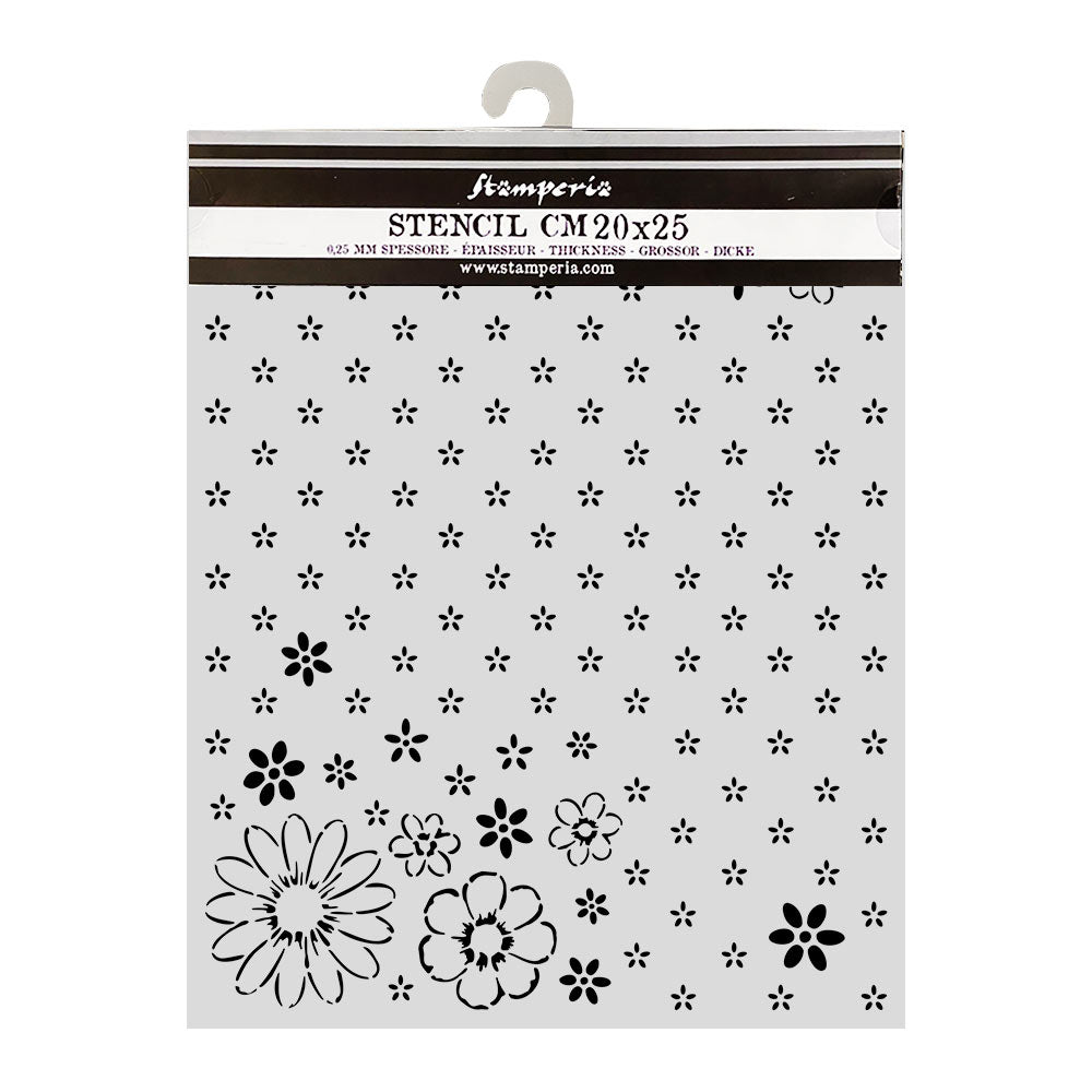 Cut Laser Stencil For Art And Craft 20x25cm - Cozy Family Together Pattern