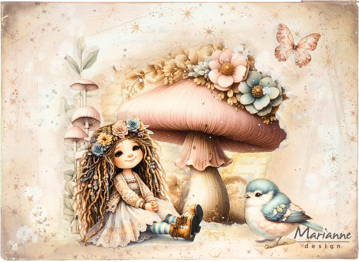 Marianne Design A4 Cutting Sheet - Dreamy Spring by Fairybells
