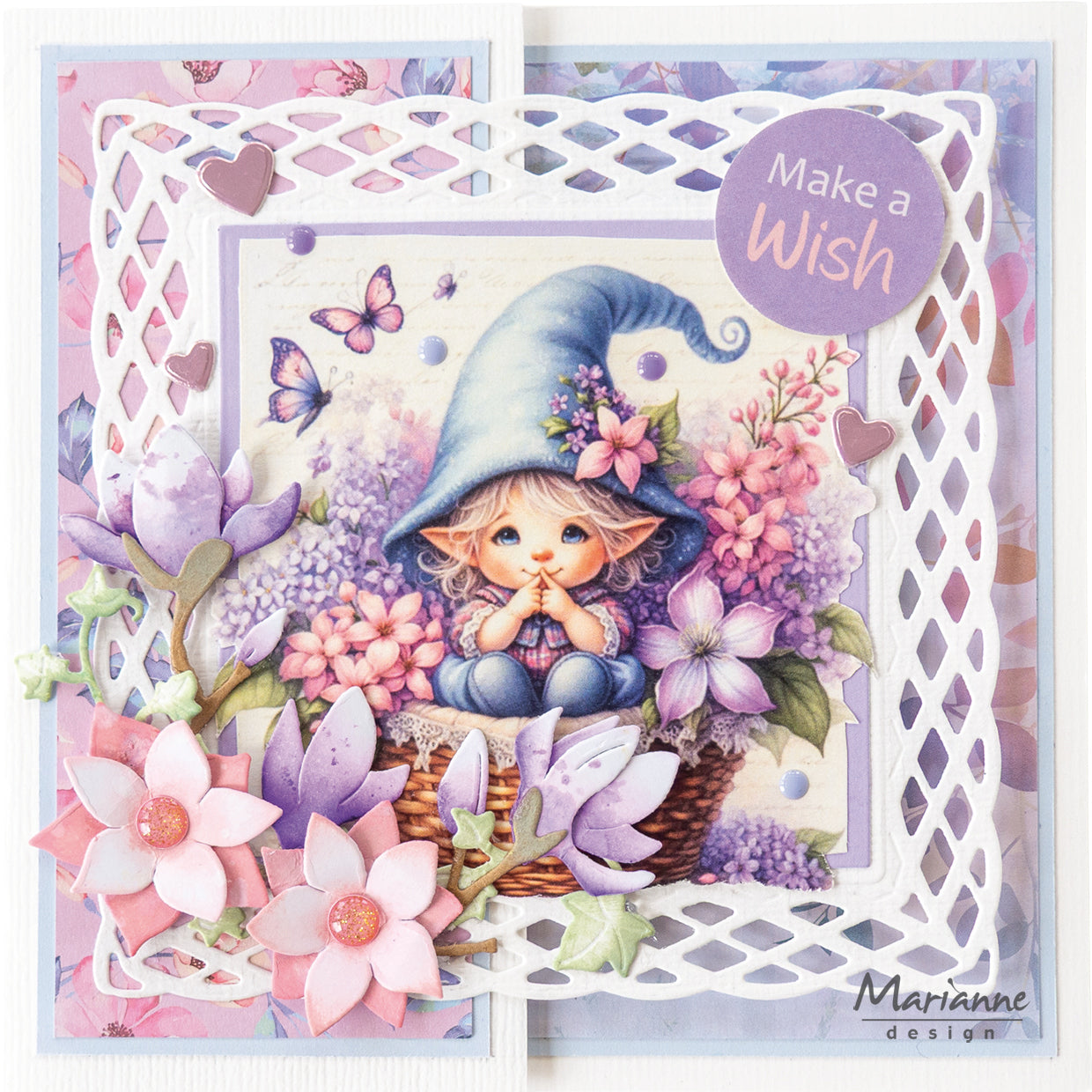 Marianne Design A4 Cutting Sheet - Magical Garden by Fairybells