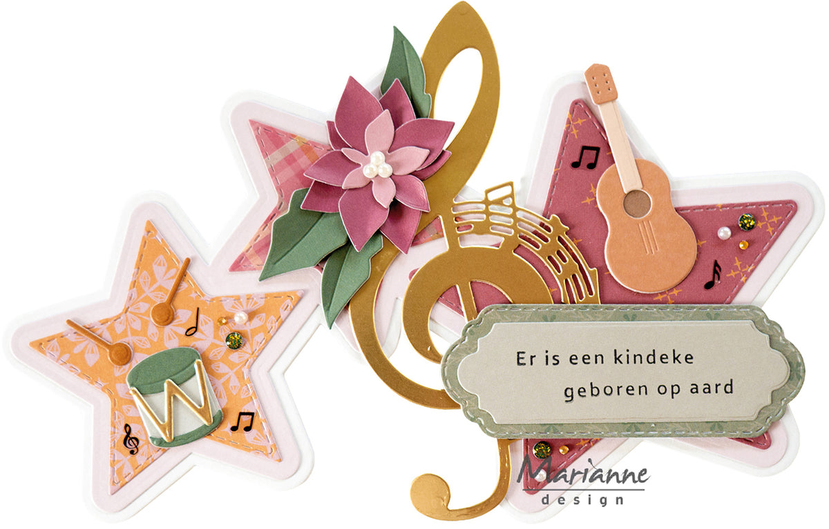 Marianne Design Collectables Die - Music Instruments By Marleen
