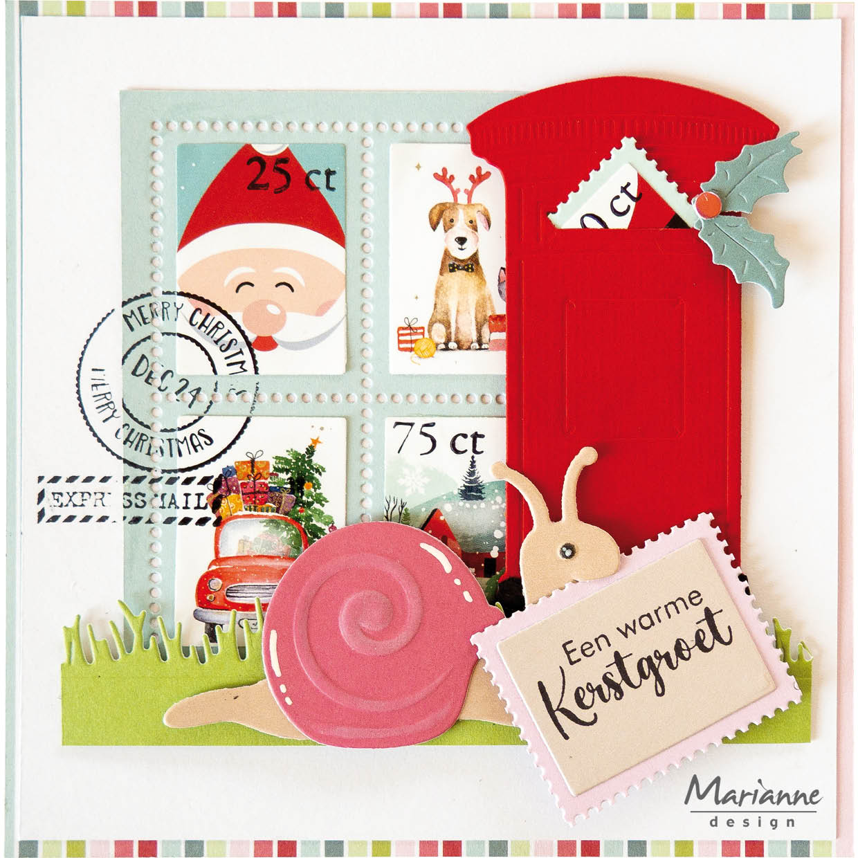 Marianne Design A4 Cutting Sheet - Stamps - Classic Christmas