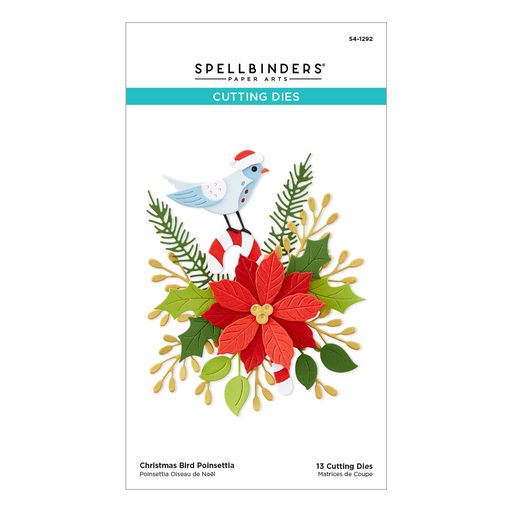 Spellbinders Stencil & Die Bundle-Christmas Florals, The Classic Christmas