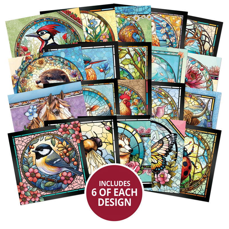 The Square Little Book of Stained Glass Wonderful Wildlife