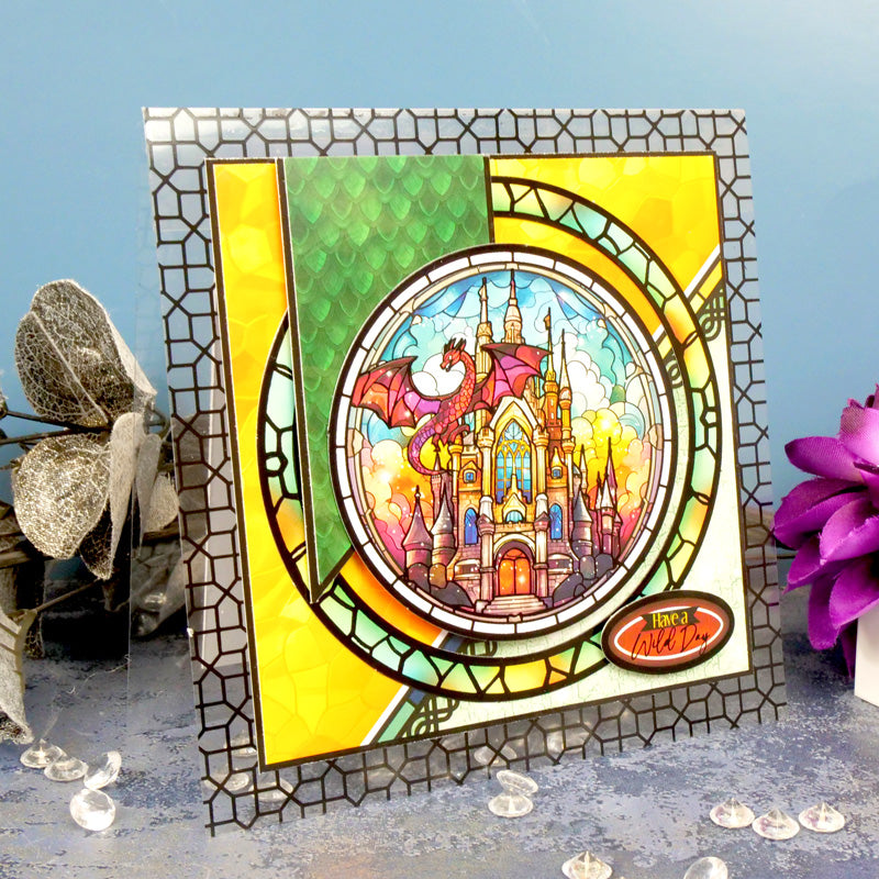 Stained Glass Mystical Worlds Luxury Foiled Acetate