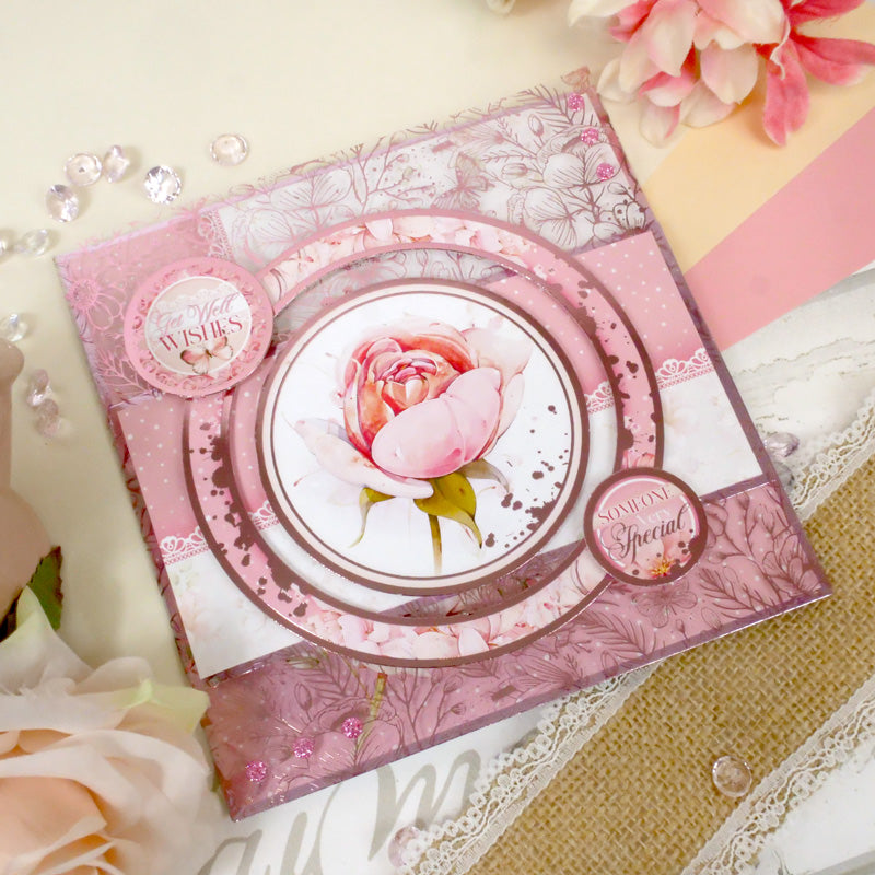 Blushing Blossoms Luxury Foiled Acetate