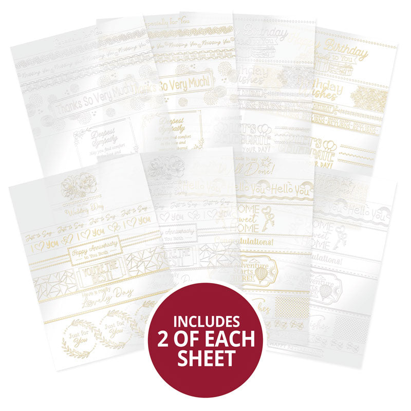 Luxury Foiled Acetate Card Wraps