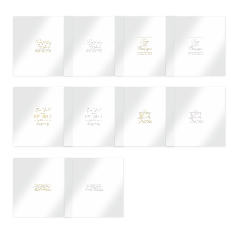 Luxury Foiled Acetate Sentiment Sheets
