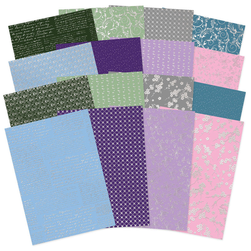 Painted Petals Foiled Edge-to-Edge Cardstock