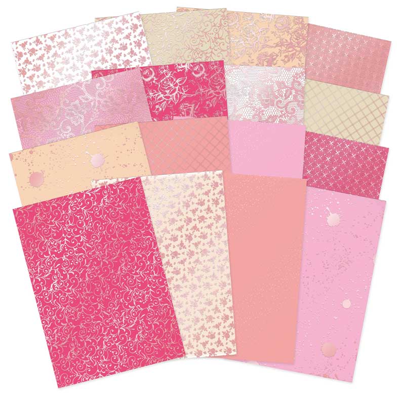Blushing Blossoms Luxury Foiled Edge-to-Edge Cardstock
