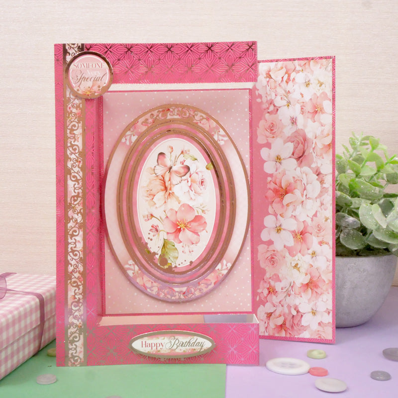 Blushing Blossoms Luxury Foiled Edge-to-Edge Cardstock