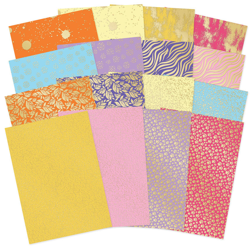 A Splash of Colour Foiled Edge-to-Edge Cardstock