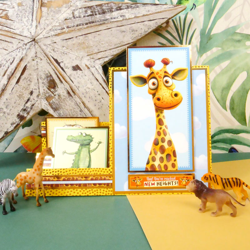 Quirky Animals Foiled Edge-to-Edge Cardstock