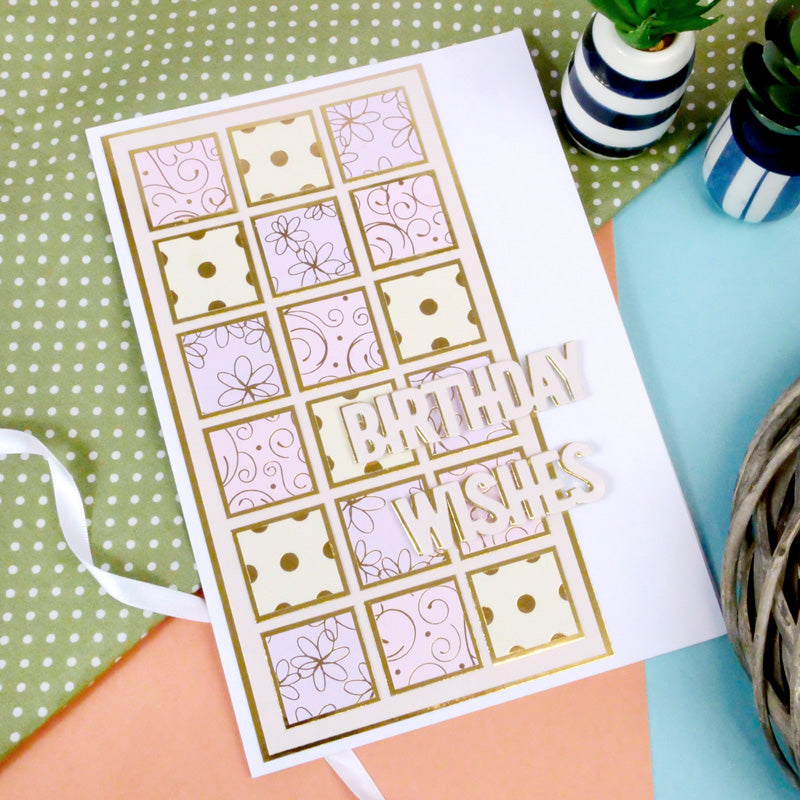 A Touch of Colour Foiled Edge-to-Edge Cardstock