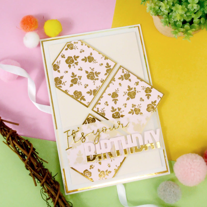 A Touch of Colour Foiled Edge-to-Edge Cardstock