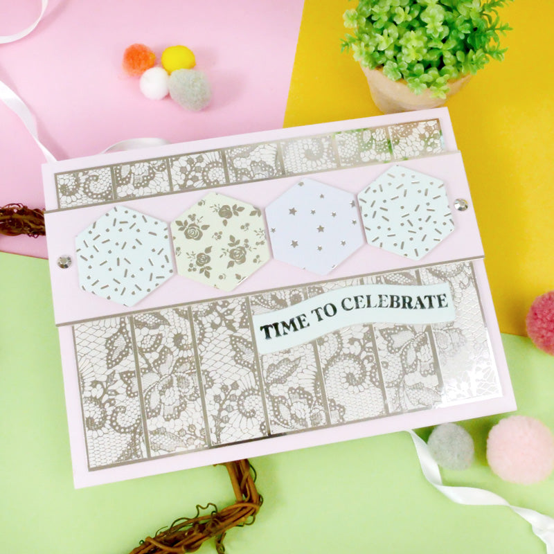 A Touch of Colour Foiled Edge-to-Edge Cardstock