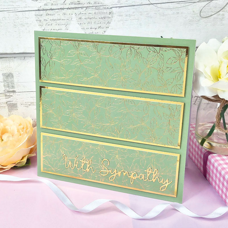 Sent with Love Foiled Edge-to-Edge Cardstock