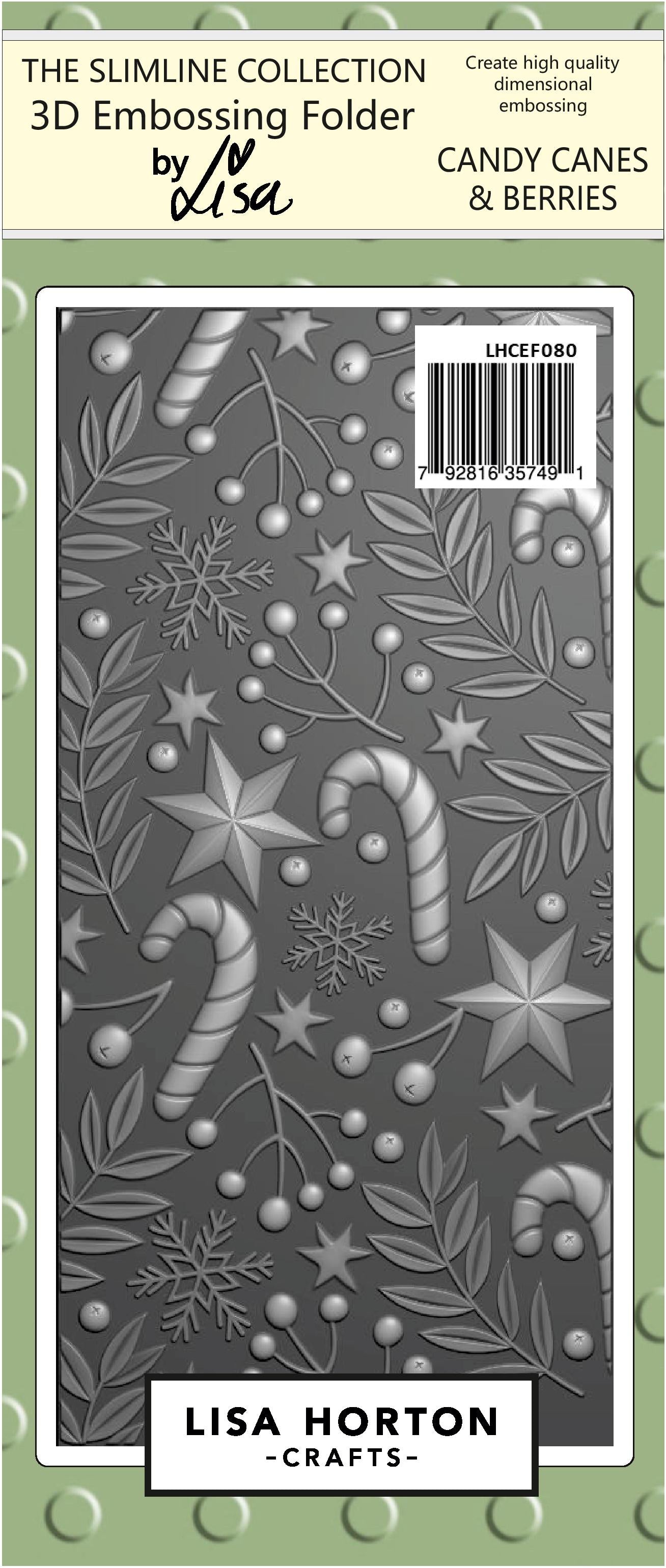 Parchment Texture Sheets - Christmas Candy Canes Greenery