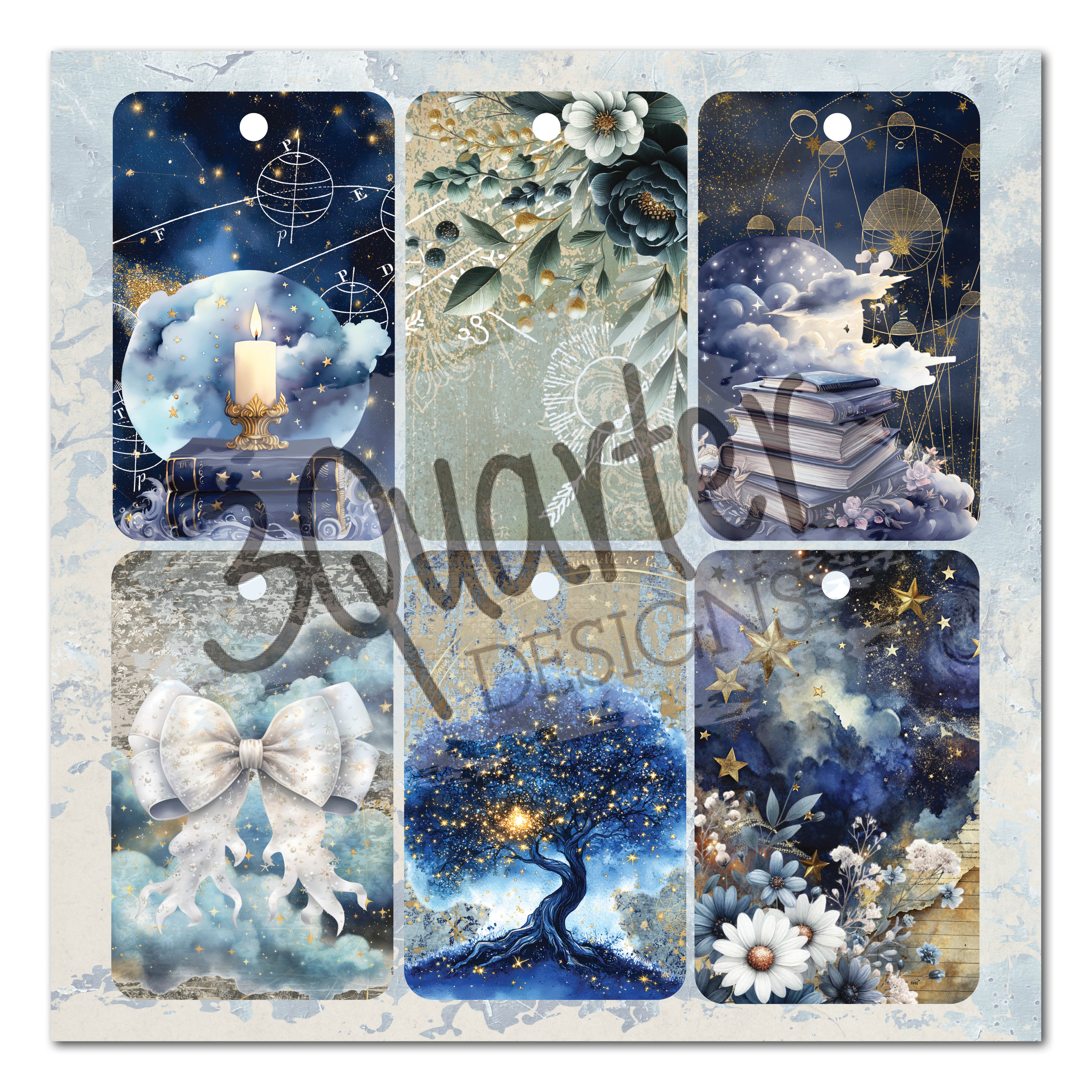 3Quarter Designs Lunar Horoscopes 8x8 Paper Pack & Diecuts Set