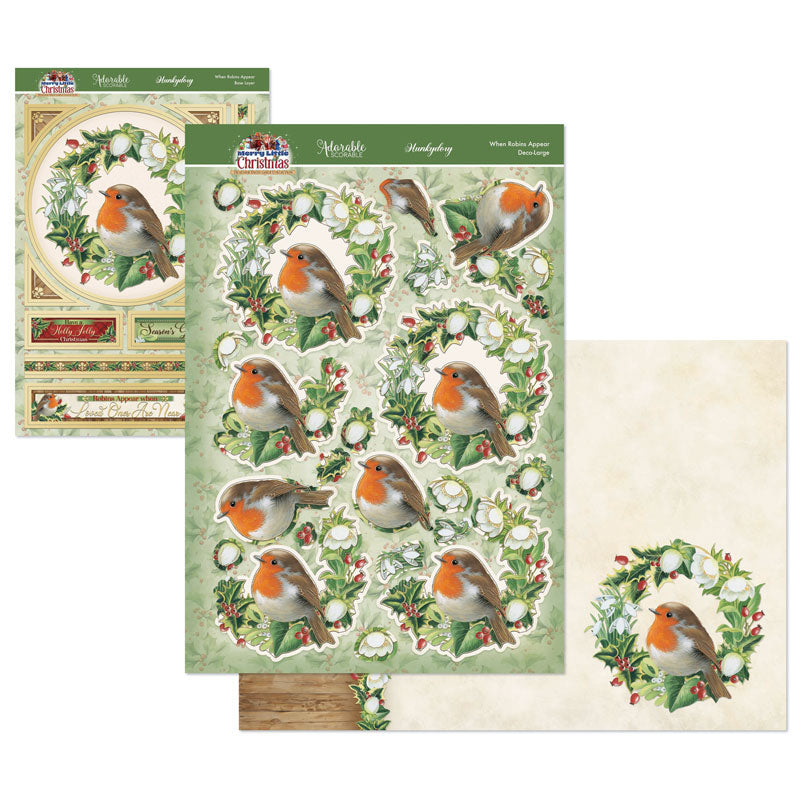 A Merry Little Christmas Deco-Large Set - When Robins Appear