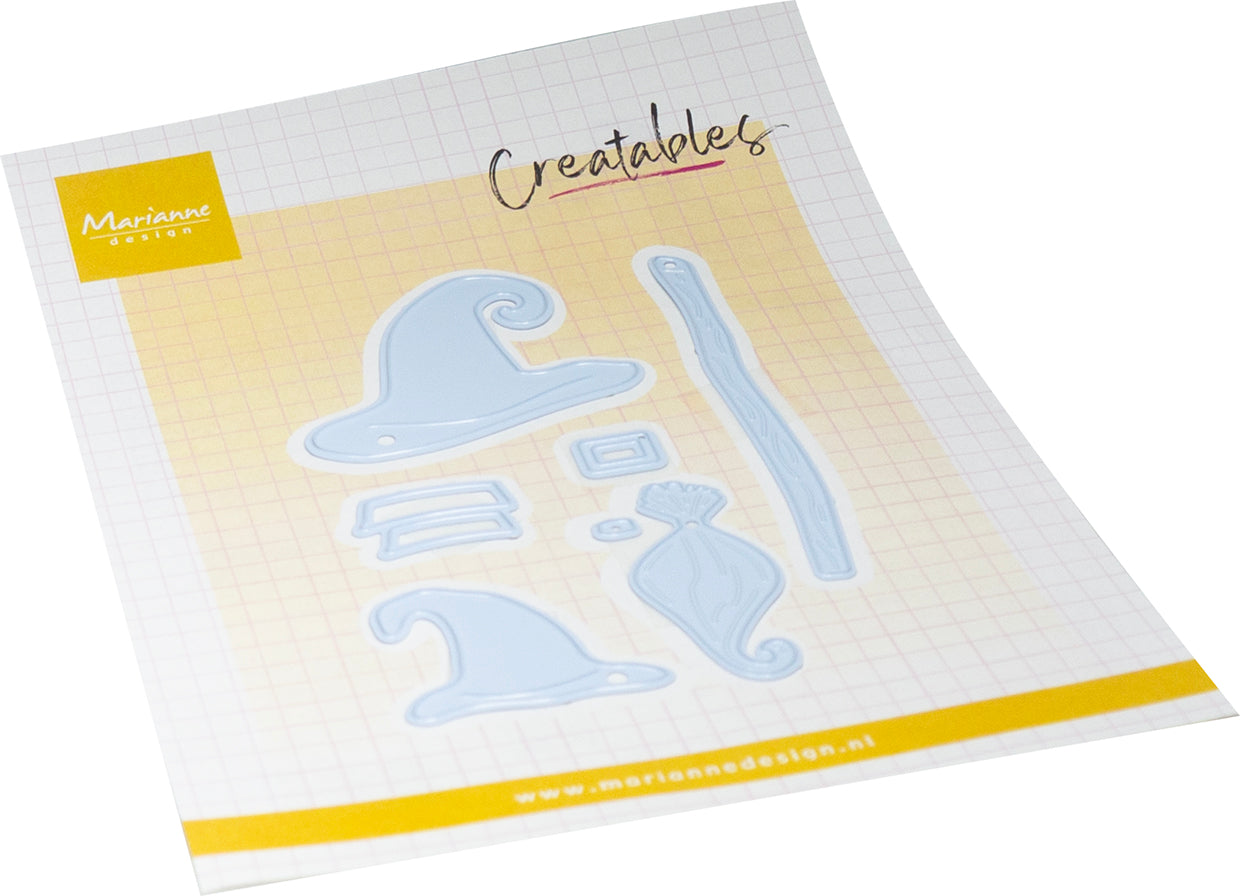 Marianne Design Creatables Die - Witch Hats & Broomstick