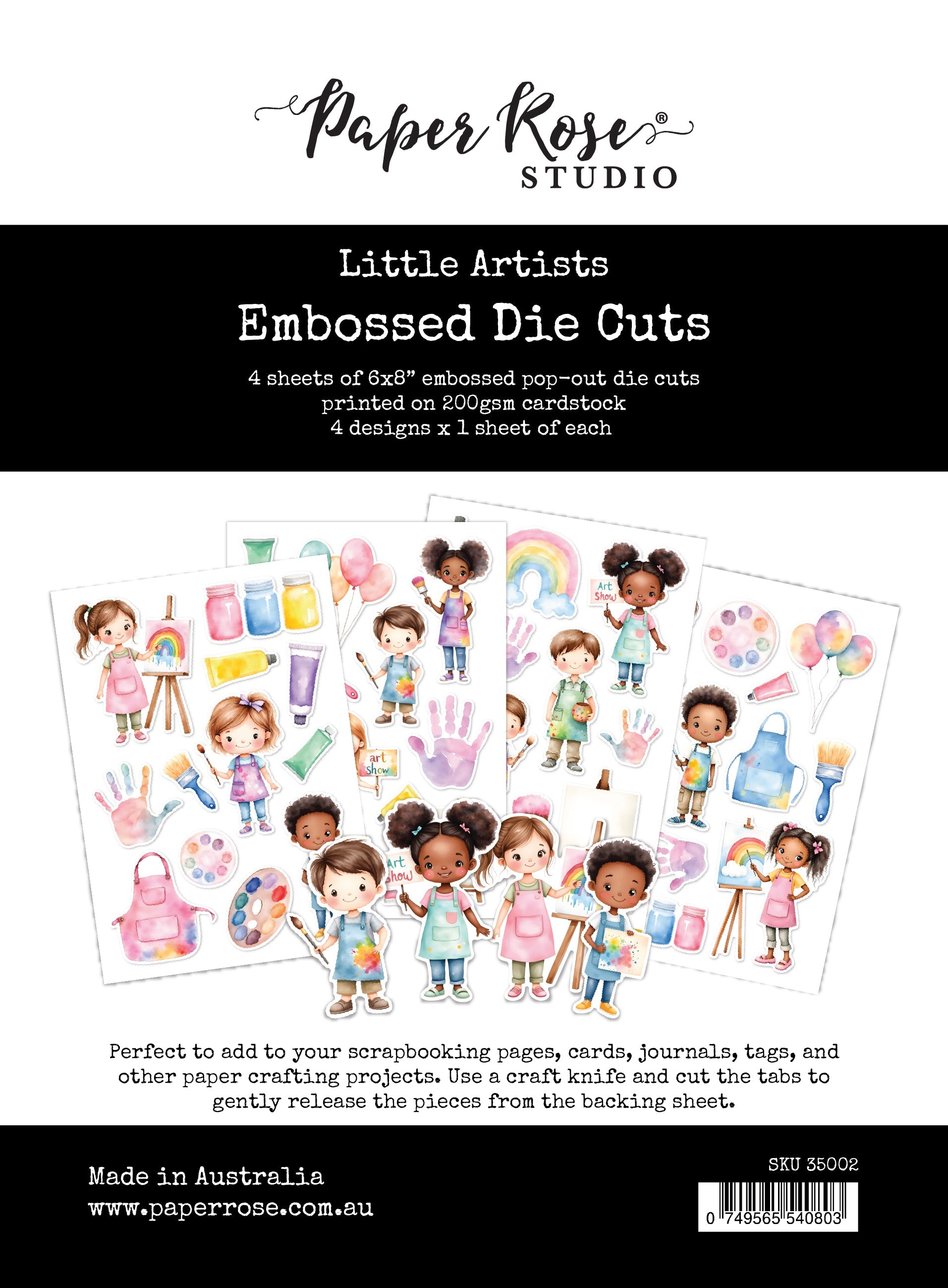 Little Artists Embossed Die Cuts 35002