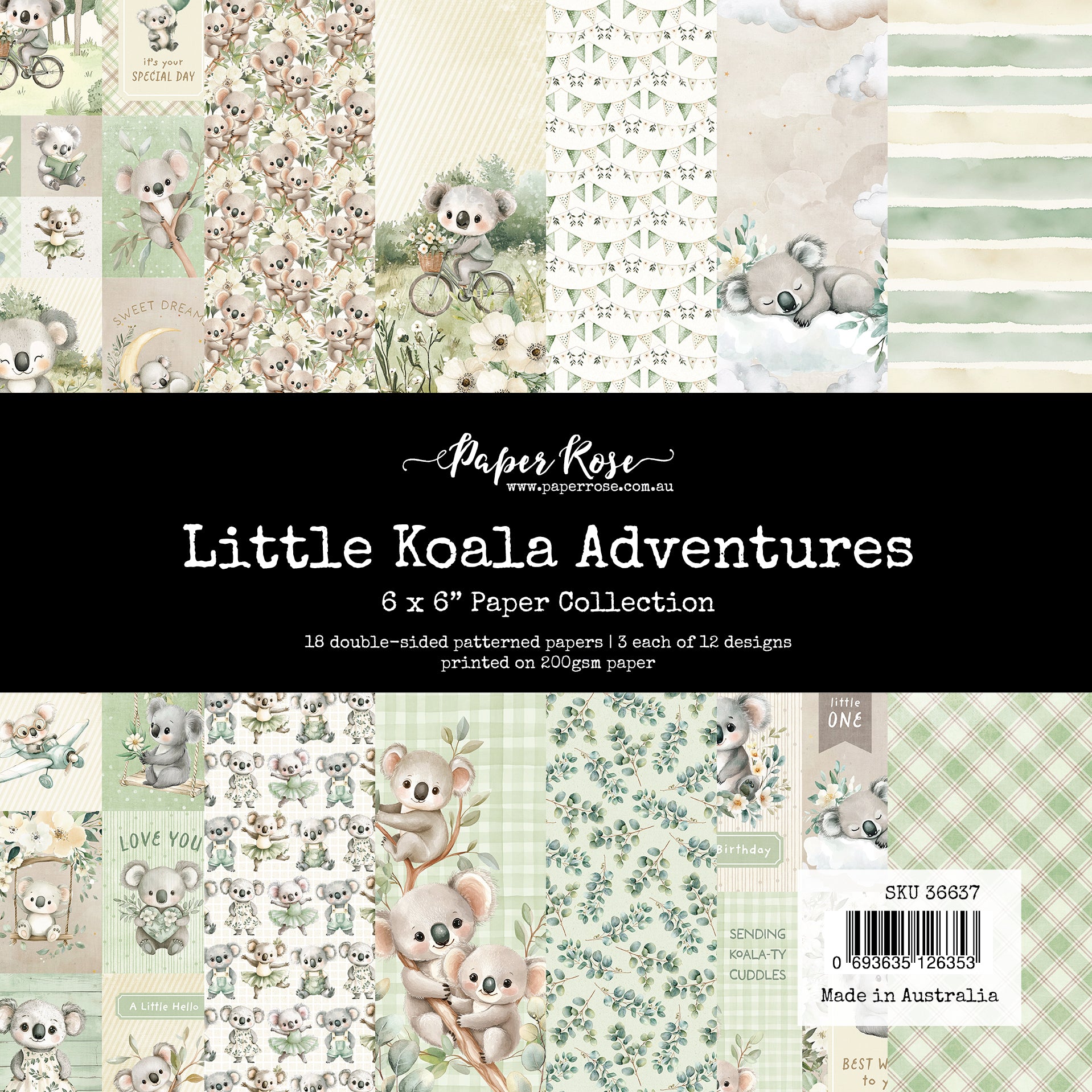 Little Koala Adventures 6x6 Paper Collection 36637