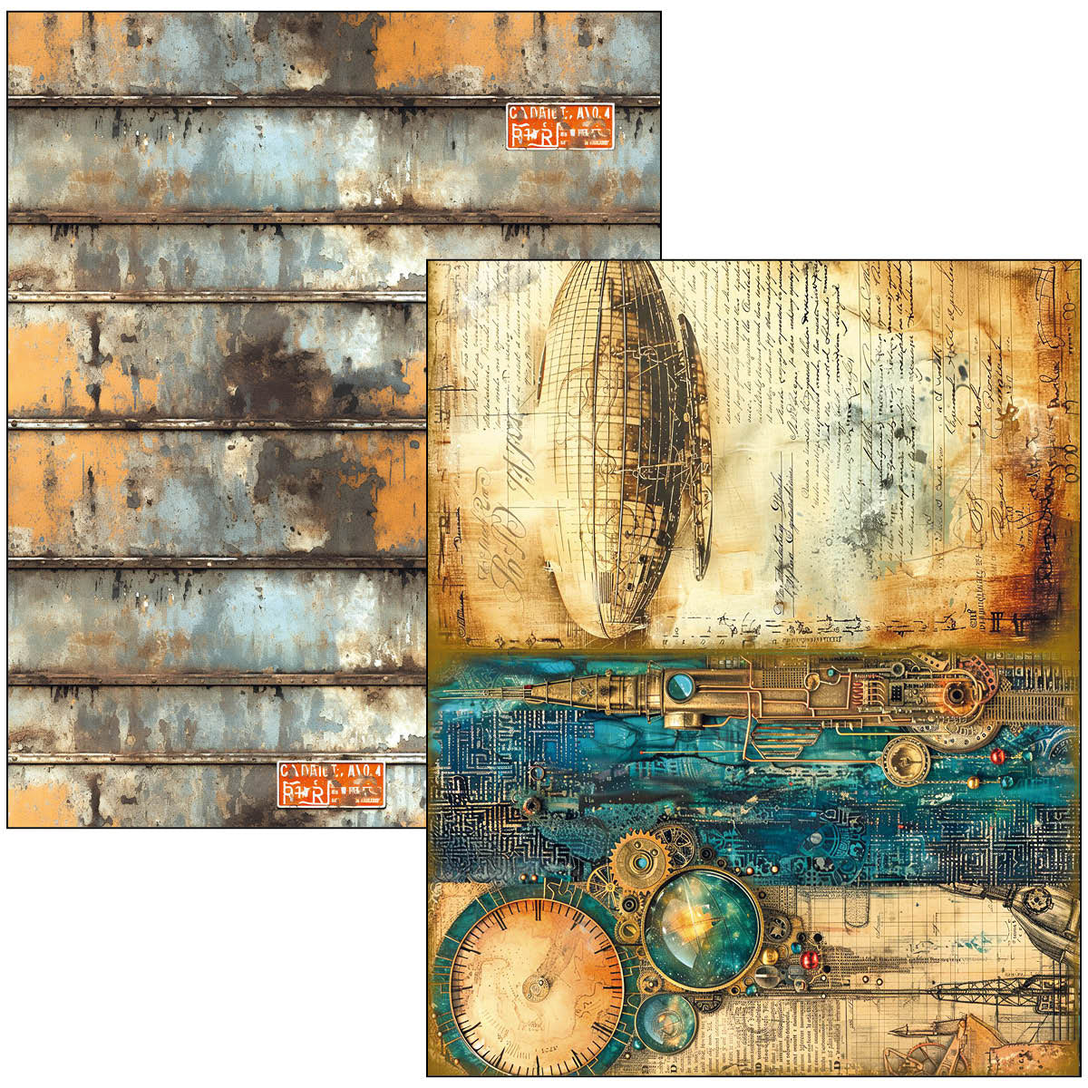 Mixed Media Book Past Time A4 Maxi