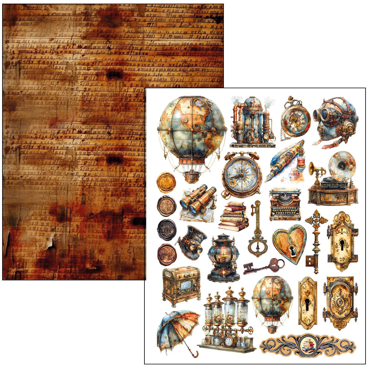 Mixed Media Book Past Time A4 Maxi