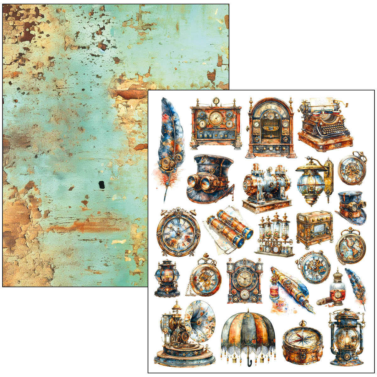 Mixed Media Book Past Time A4 Maxi