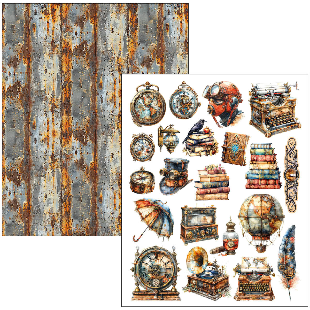 Mixed Media Book Past Time A4 Maxi