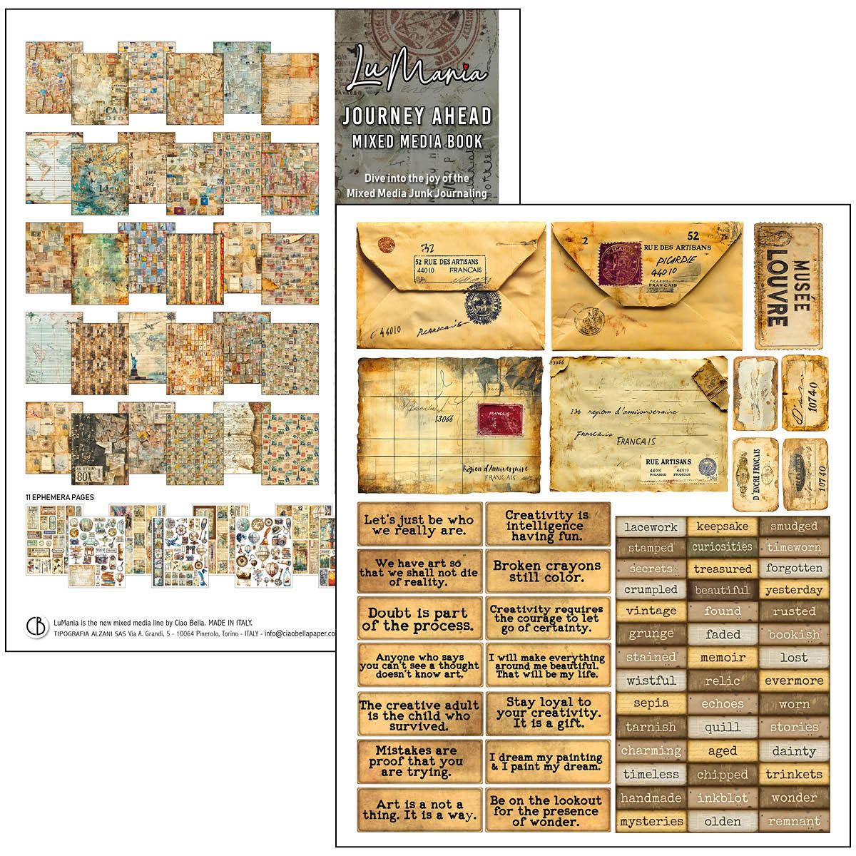 Mixed Media Book Journey Ahead A4 Maxi