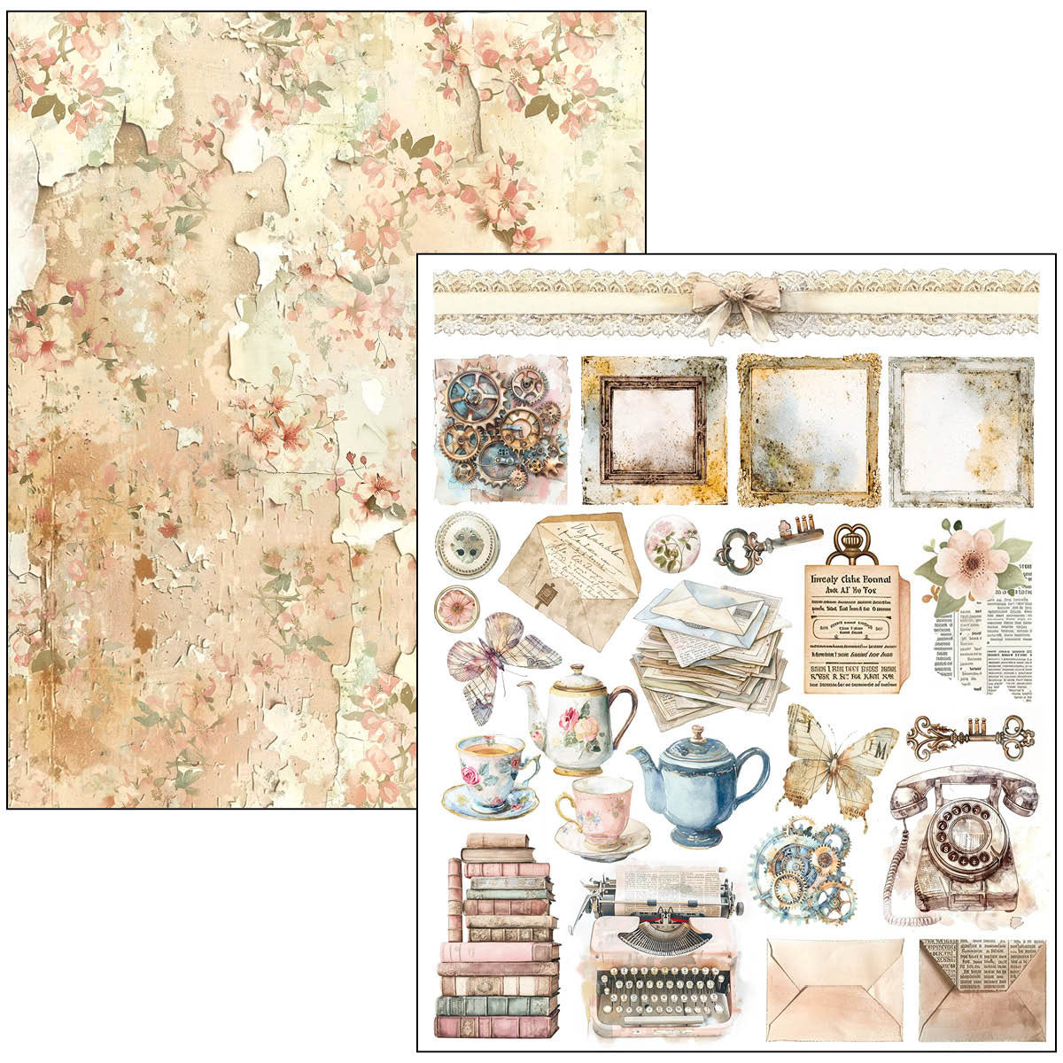 Mixed Media Book Lost in Time A4 Maxi