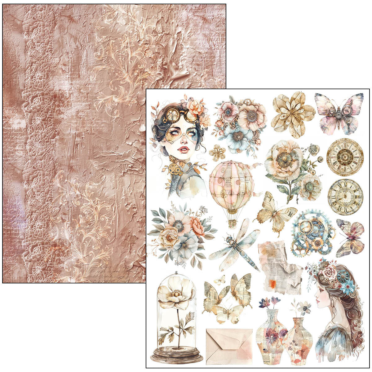Mixed Media Book Lost in Time A4 Maxi