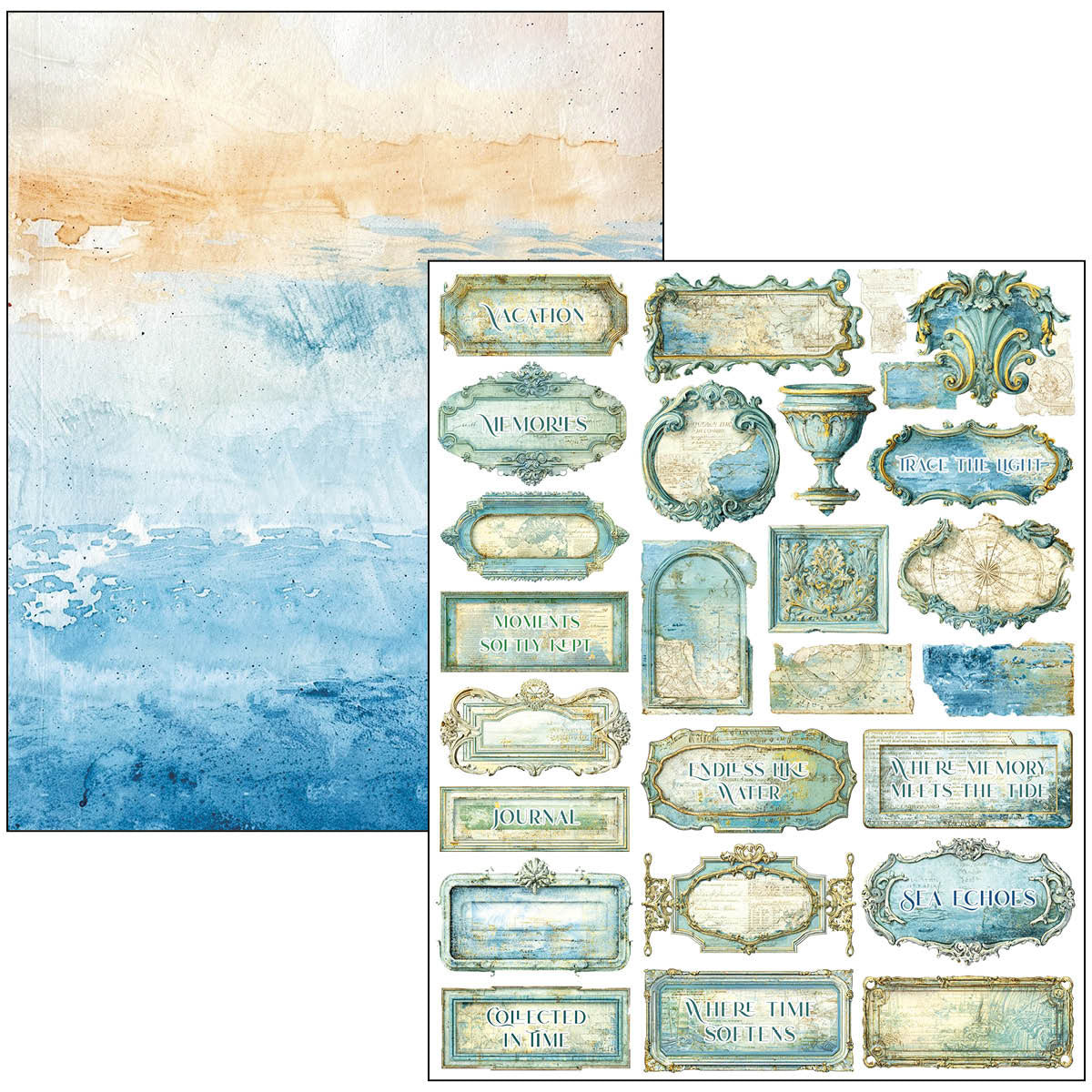 Mixed Media Book Edge of the Ocean A4 Maxi