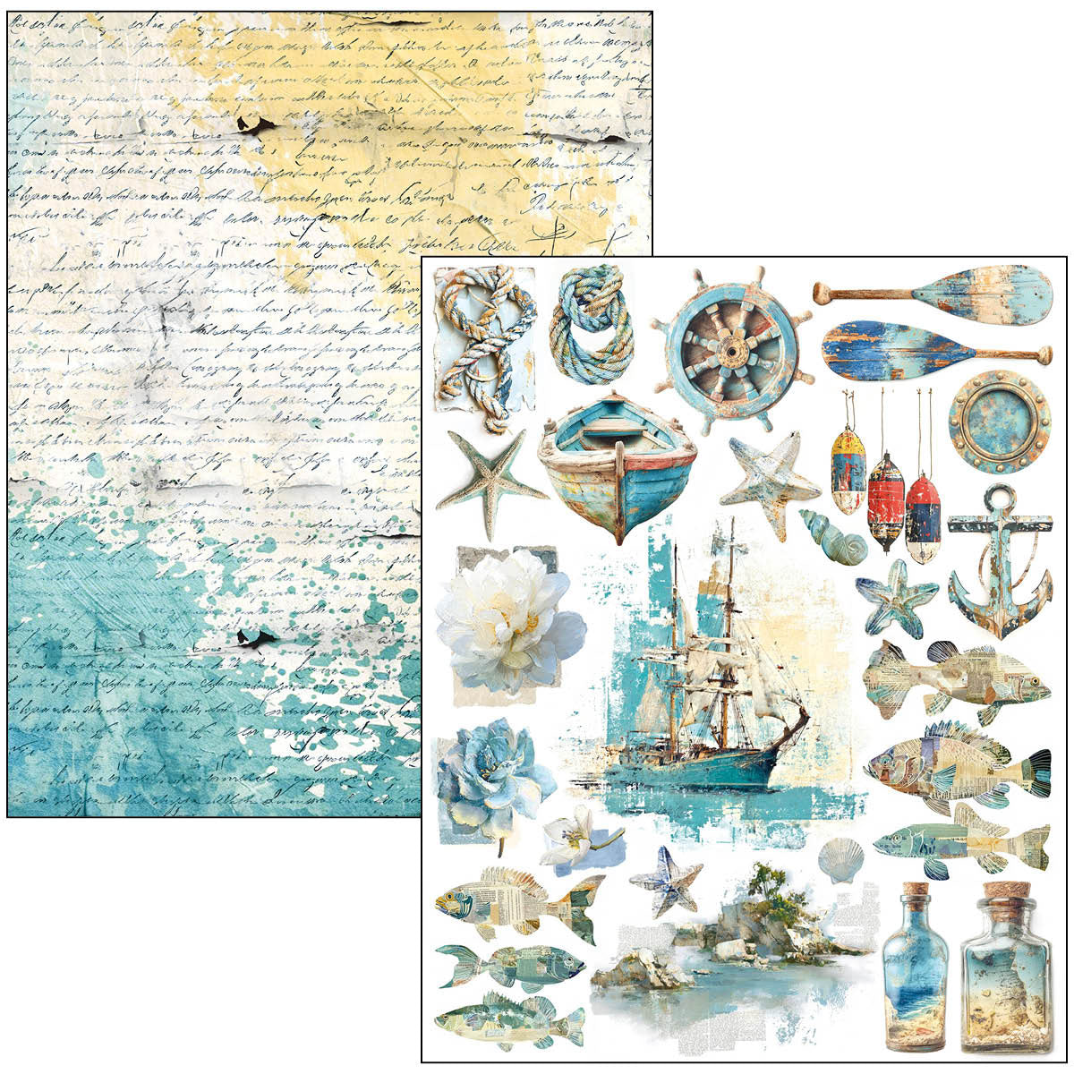 Mixed Media Book Edge of the Ocean A4 Maxi