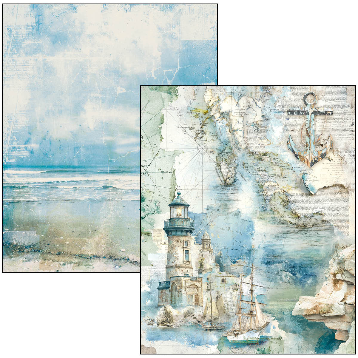 Mixed Media Book Edge of the Ocean A4 Maxi