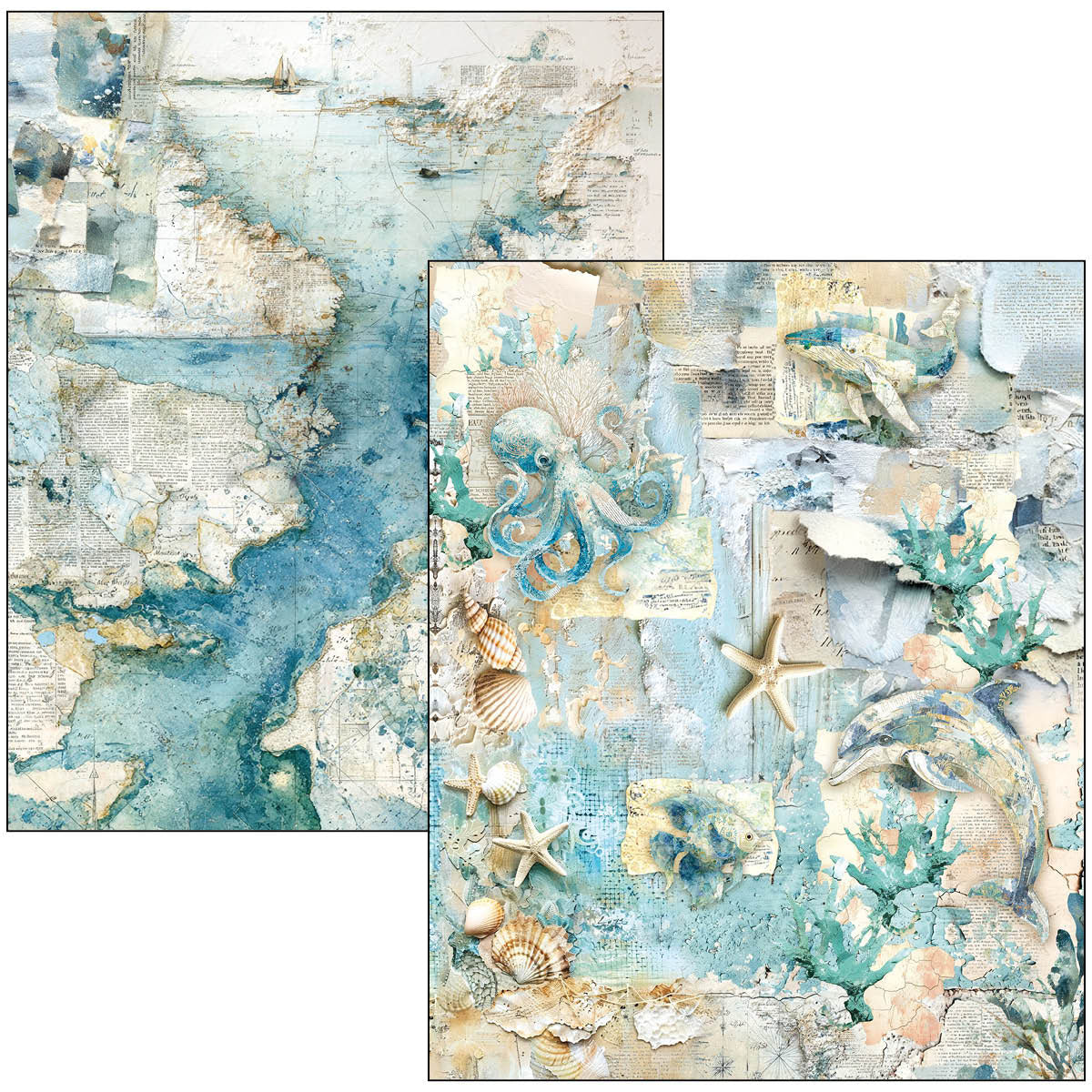 Mixed Media Book Edge of the Ocean A4 Maxi