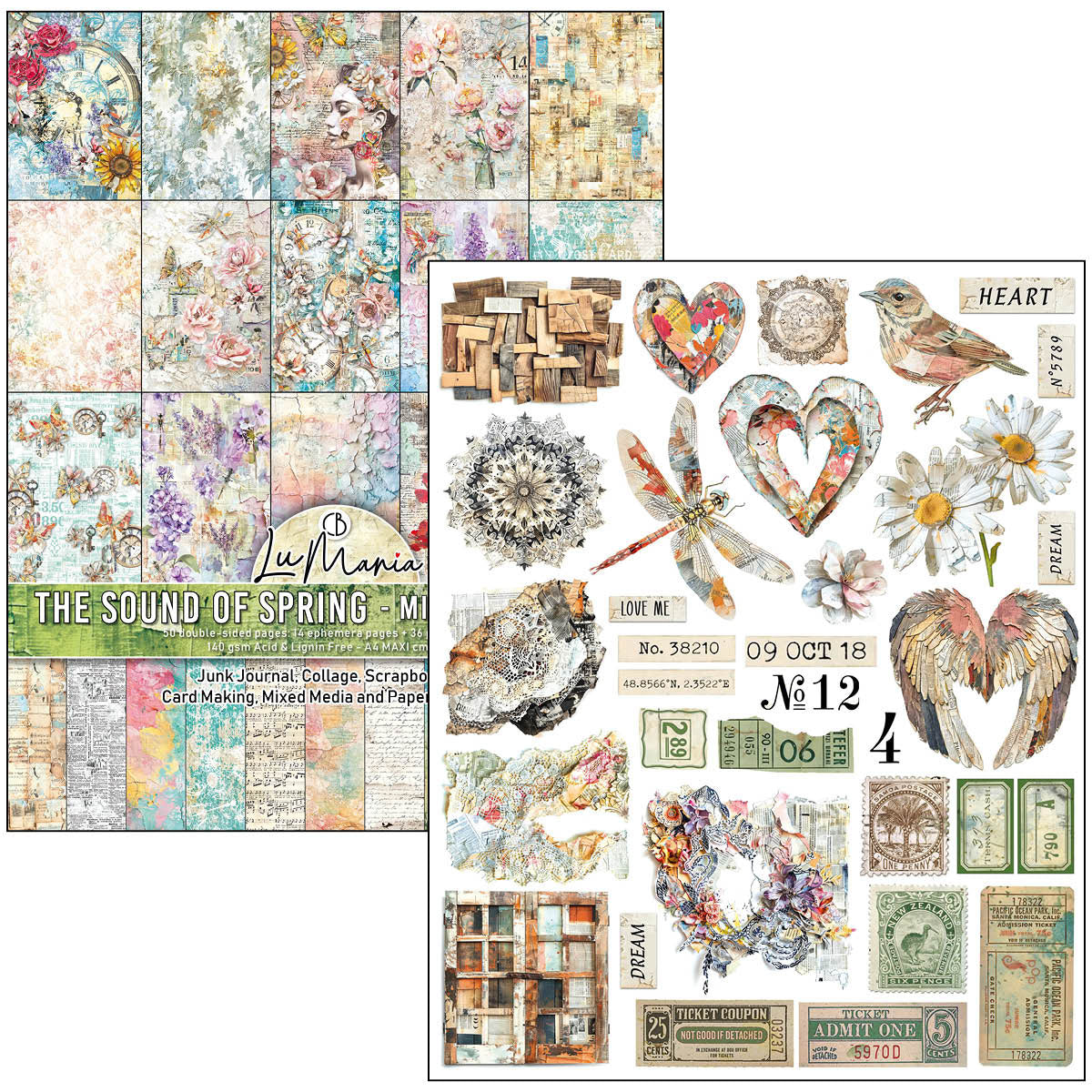 Mixed Media Book The Sound of Spring A4 Maxi