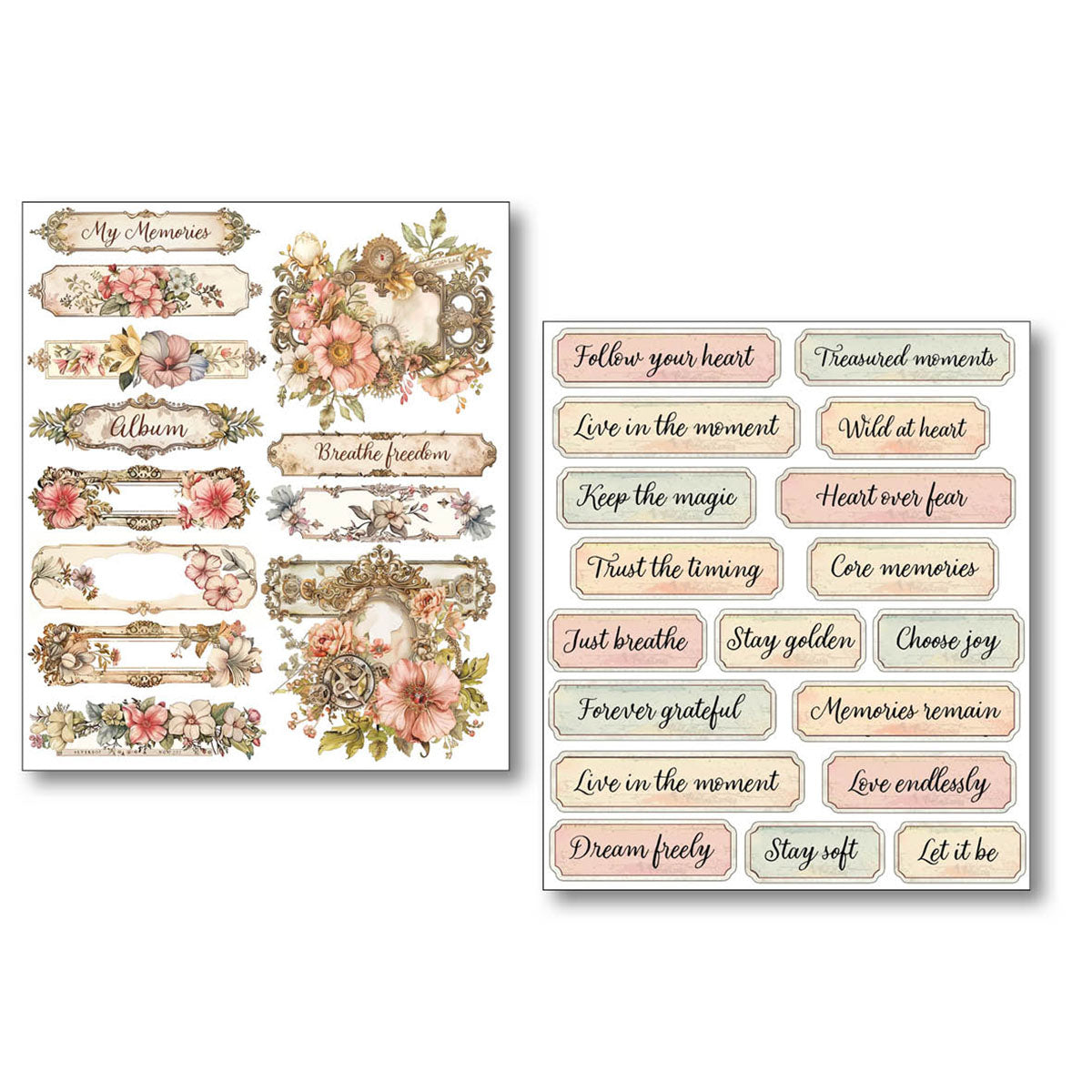 Sticker Set 10/Pkg Lost in Time