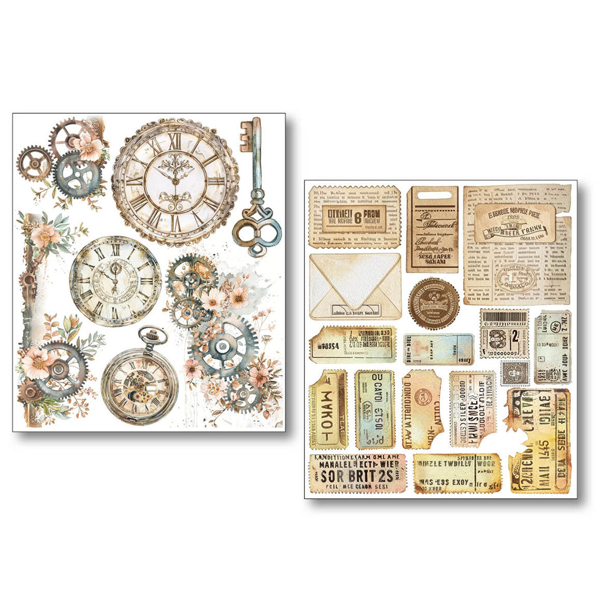 Sticker Set 10/Pkg Lost in Time