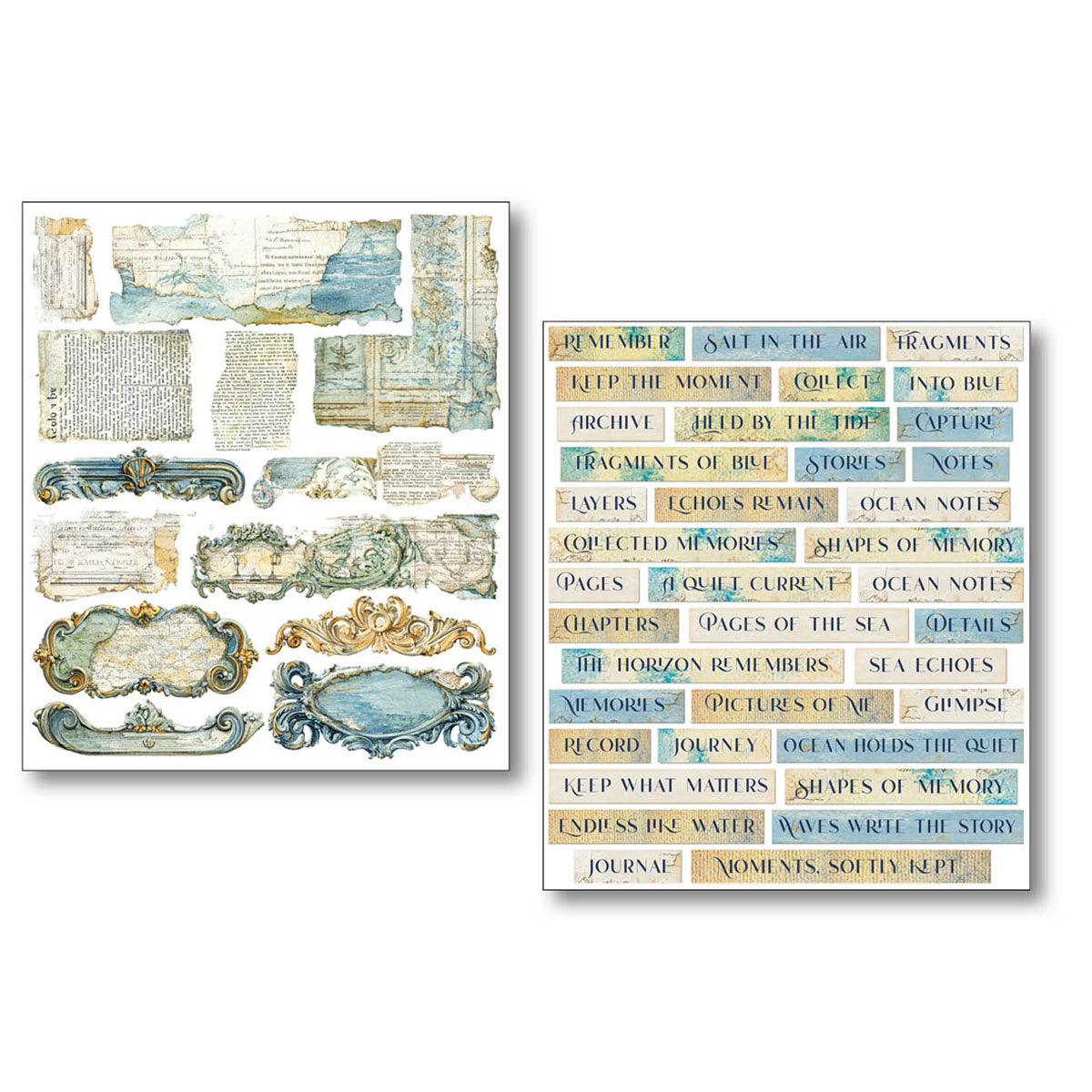 Sticker Set 10/Pkg Edge of the Ocean