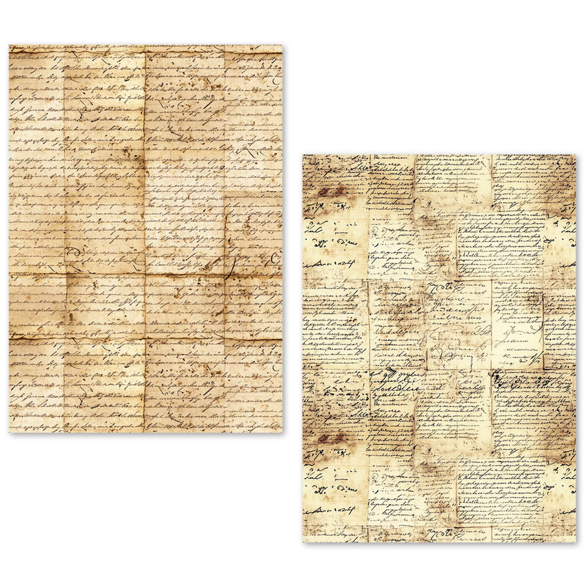 A5 Tissue Paper Set – 24 Sheets Vintage Manuscript