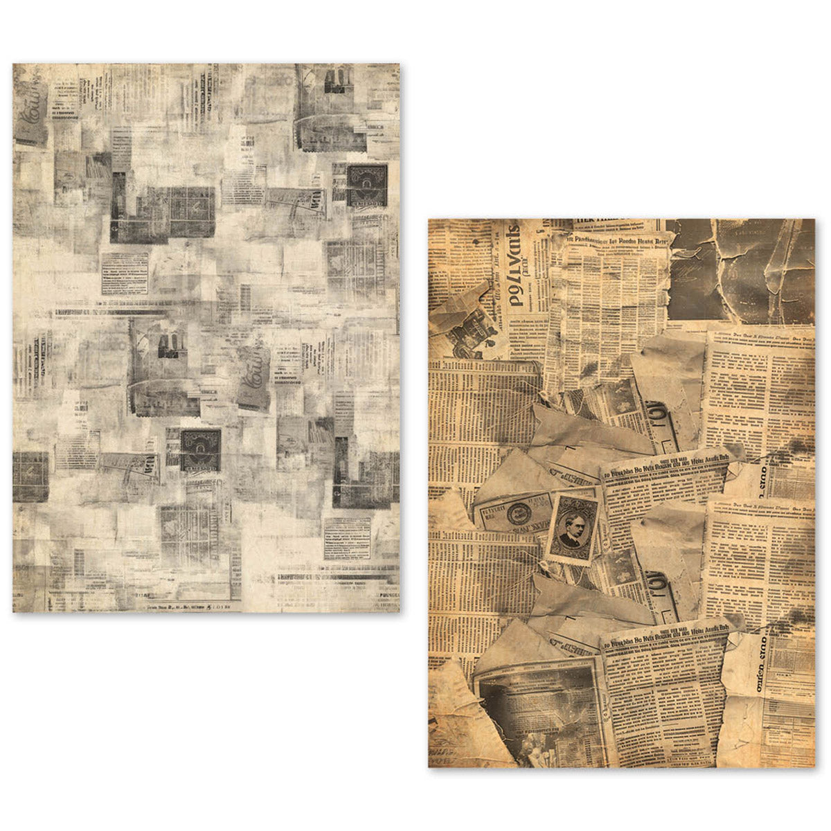 A5 Tissue Paper Set – 24 Sheets Newspapers