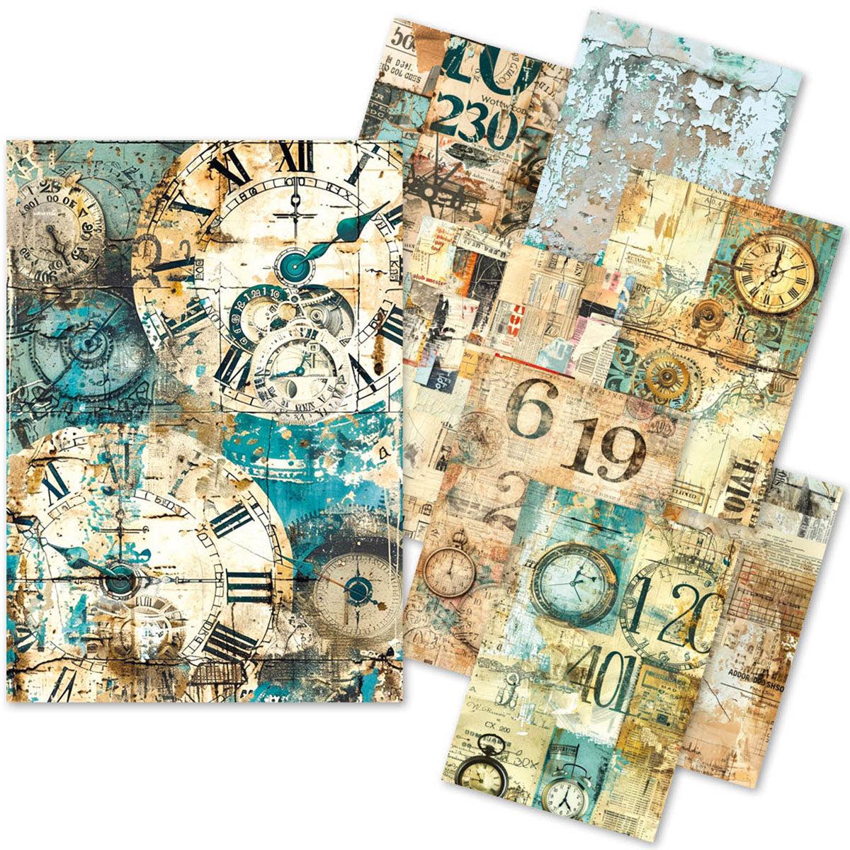 A5 Tissue Paper Set – 24 Sheets - Fragments of Time