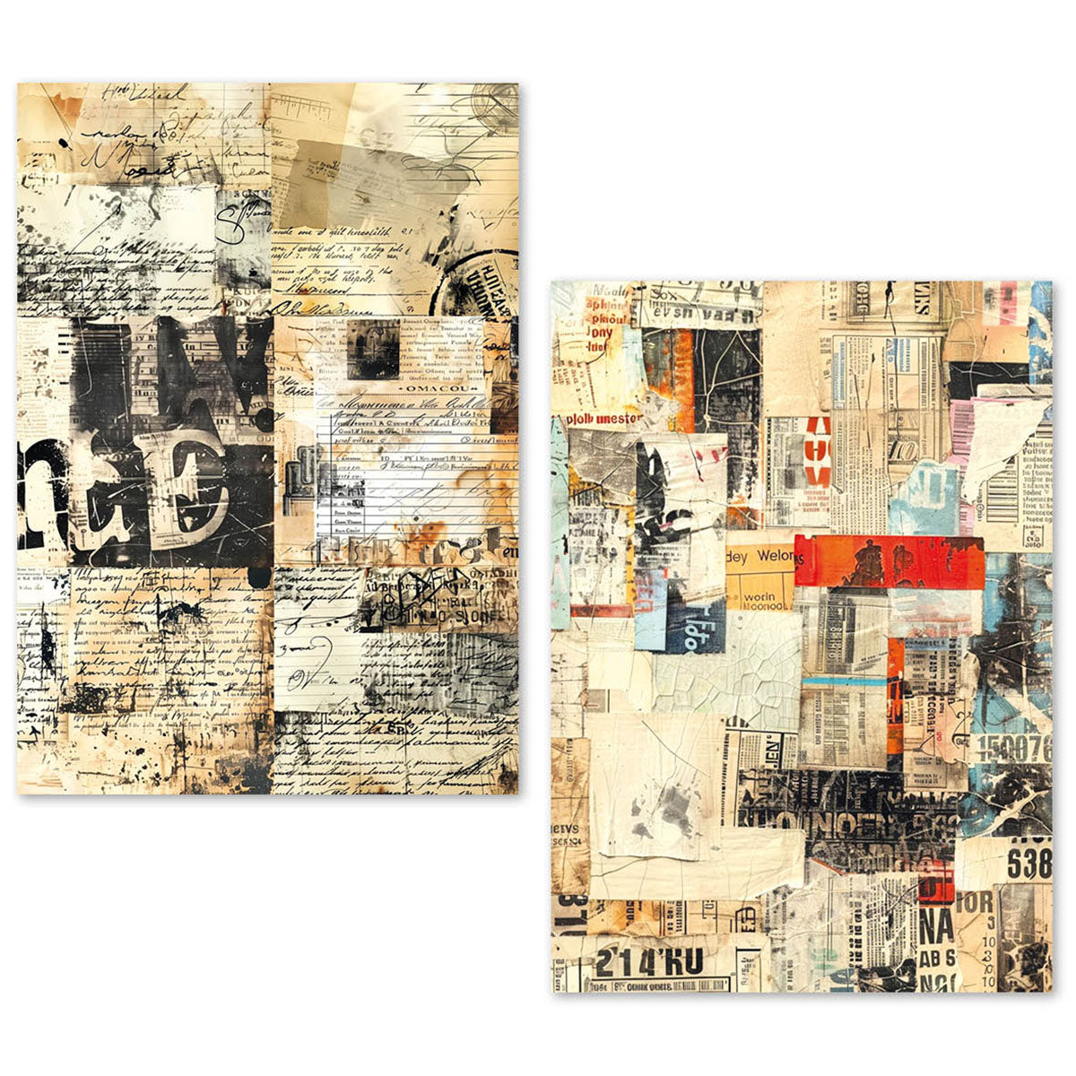 A5 Tissue Paper Set – 24 Sheets - Fragments of Time