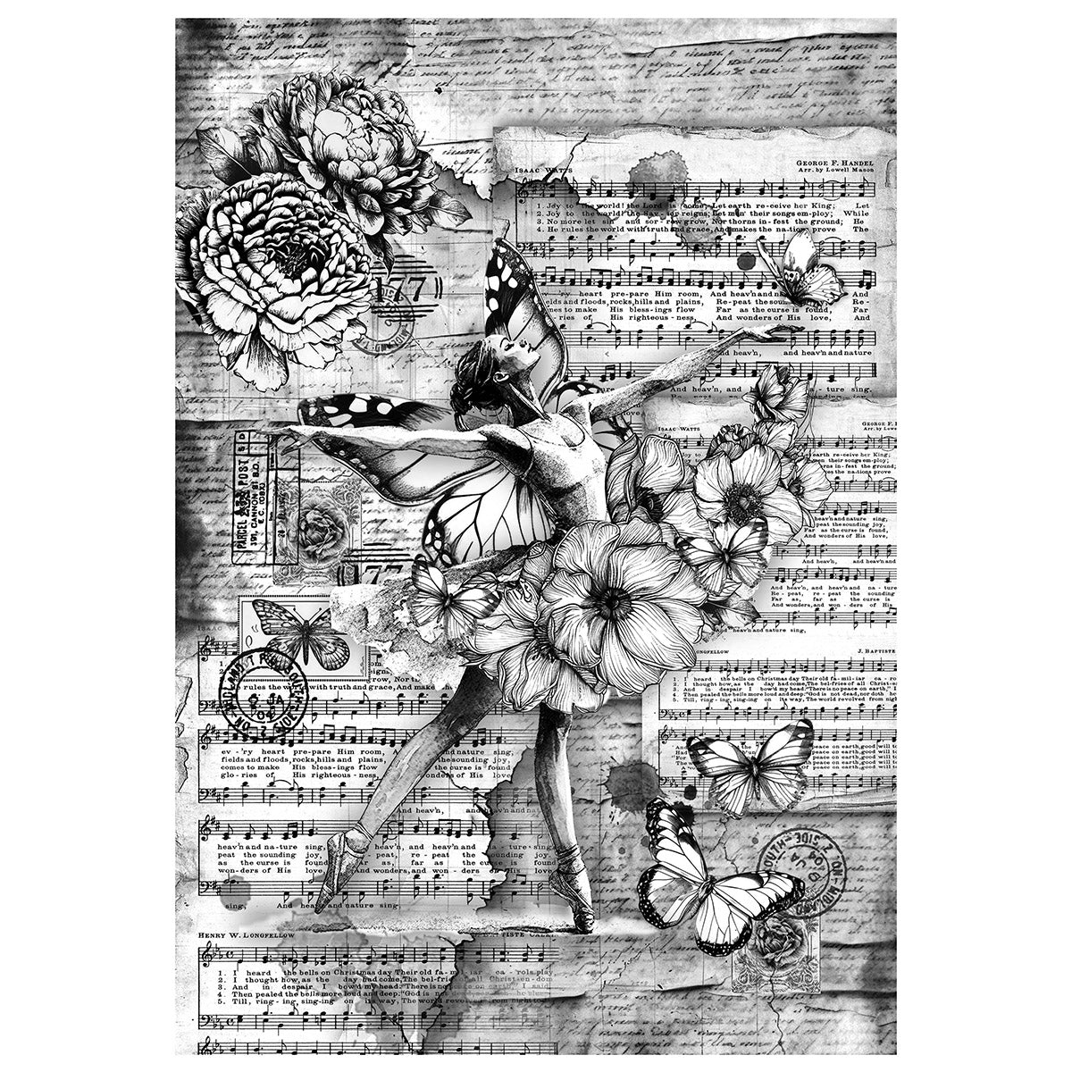 Mixed Media Rice Paper A4 Set 4/Pkg Meaningful Memories